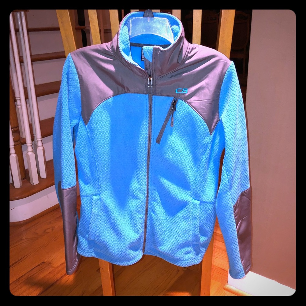 CB zip up women’s blue/ grey Medium jacket